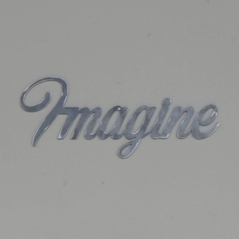 Imagine Sign Metal Steel Wall Art Decoration Gift Etsy UK