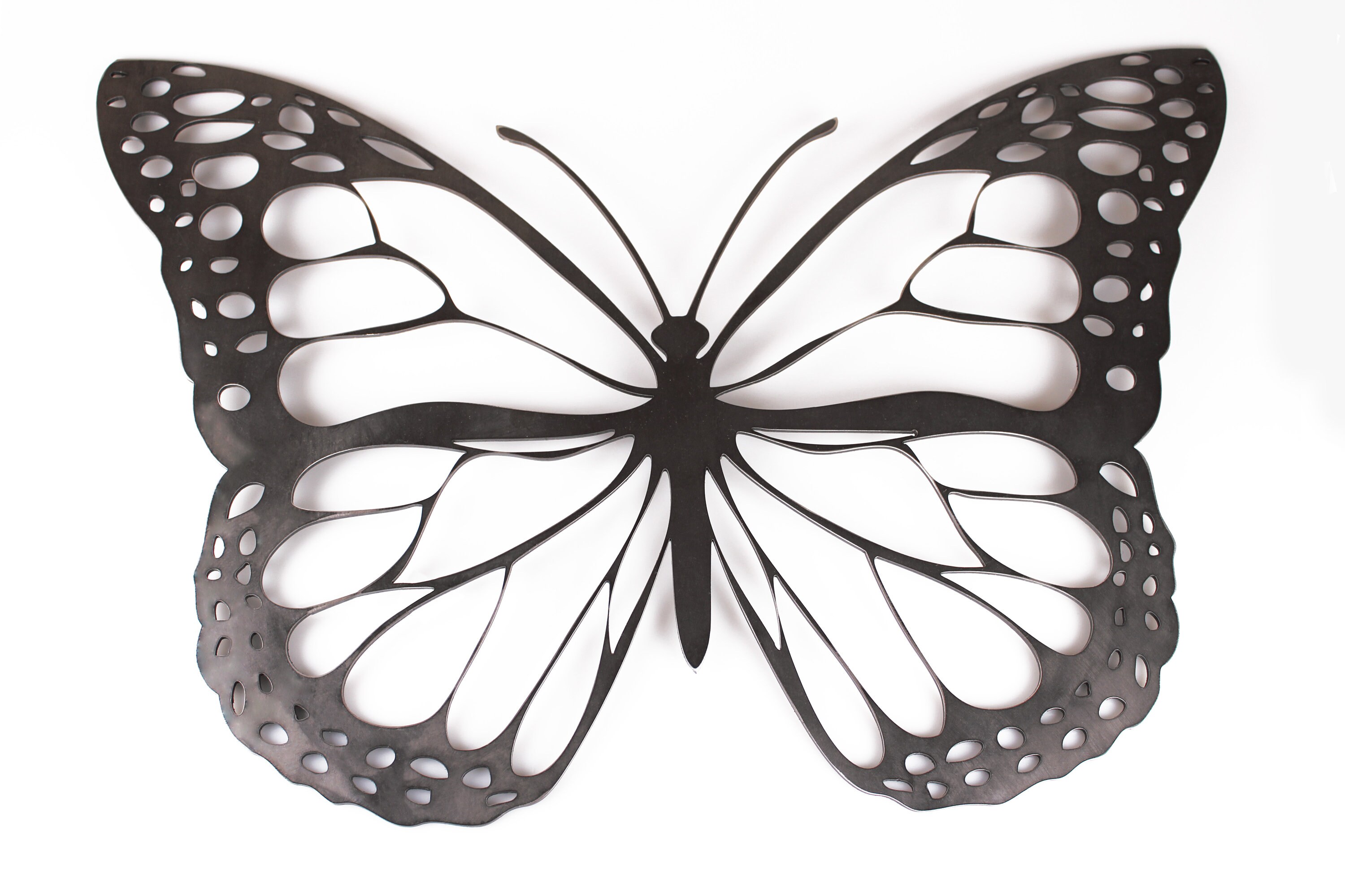 Solid Steel Metal Wall Art Butterfly hand finished Etsy