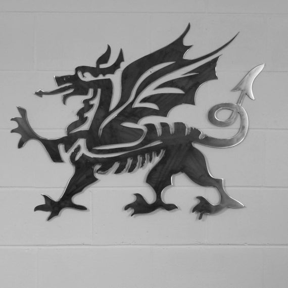 Welsh Dragon Wall Sticker Self-Adhesive Decal Y Ddraig Goch