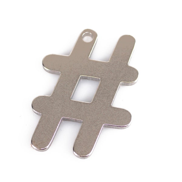 Hashtag Keychain Etsy