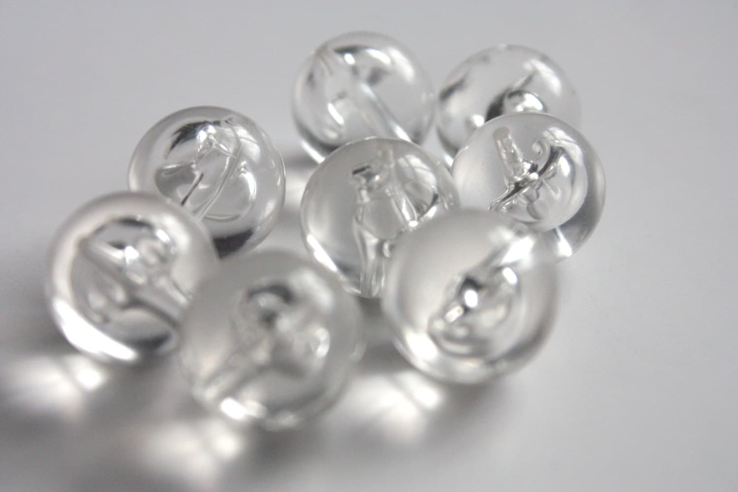 14mm crystal clear acrylic beads / large 14mm round beads / Etsy