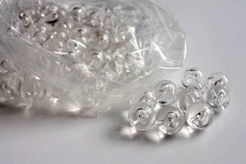 14mm crystal clear acrylic beads / large 14mm round beads / Etsy