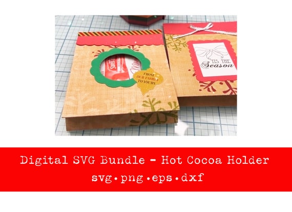 Hot Cocoa Holder | Hot Chocolate Sleeve | Treat Holder | SVG | Digital file