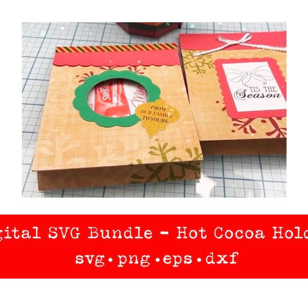 Hot Cocoa Holder | Hot Chocolate Sleeve | Treat Holder | SVG | Digital file