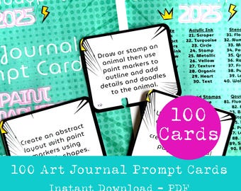 100 schede di ispirazione per il diario d'arte - Progetto di 100 giorni - Set completo