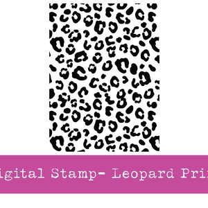 Leopard Print Pattern | Animal Print | Digital Stamp | PNG
