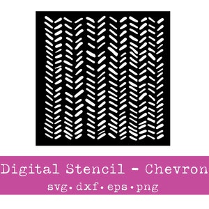 Digital Stencil | Chevron Pattern | SVG | Vector File