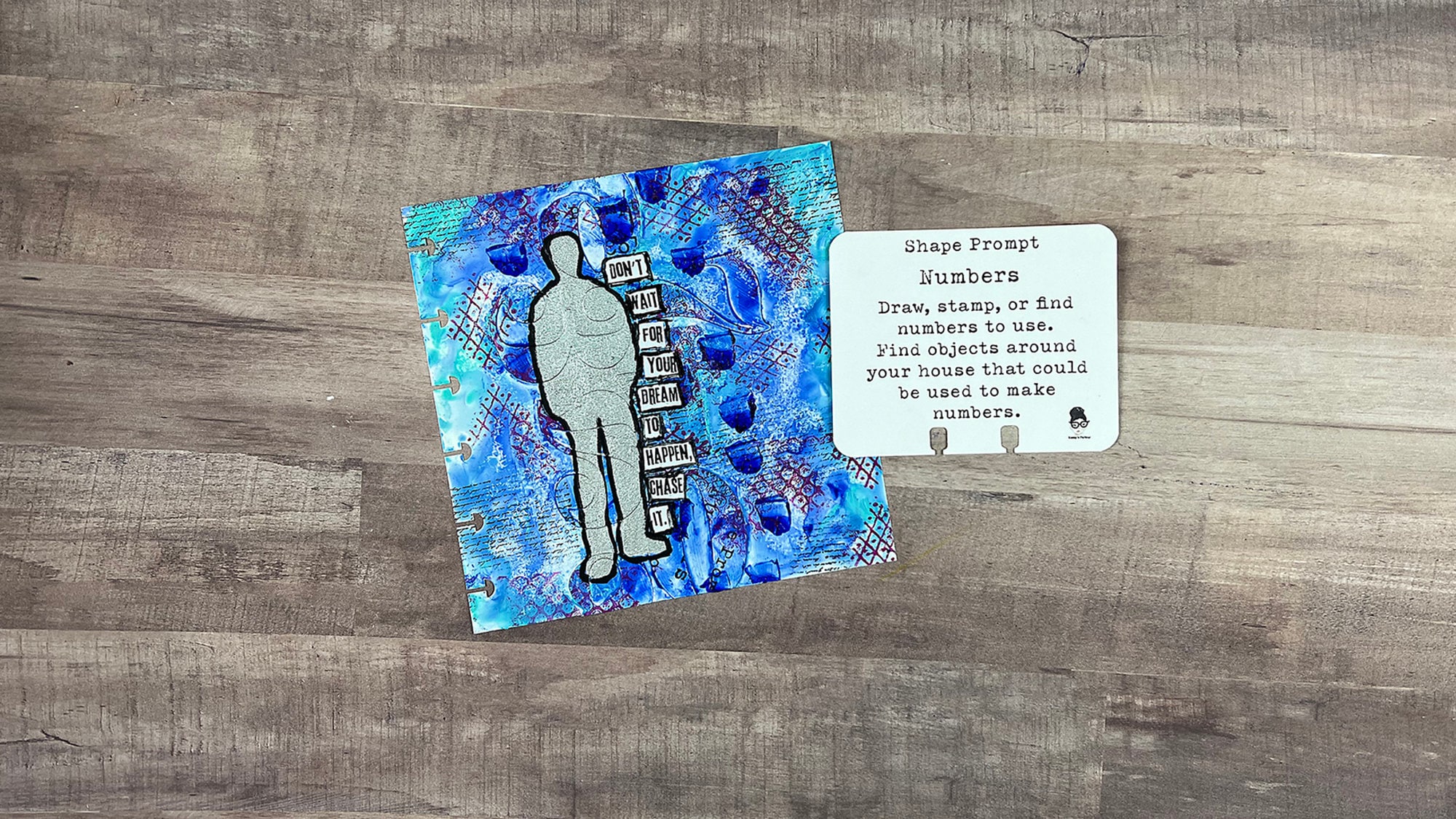 48 Art Journal Prompt Cards SET 1 Printable PDF Journal Etsy