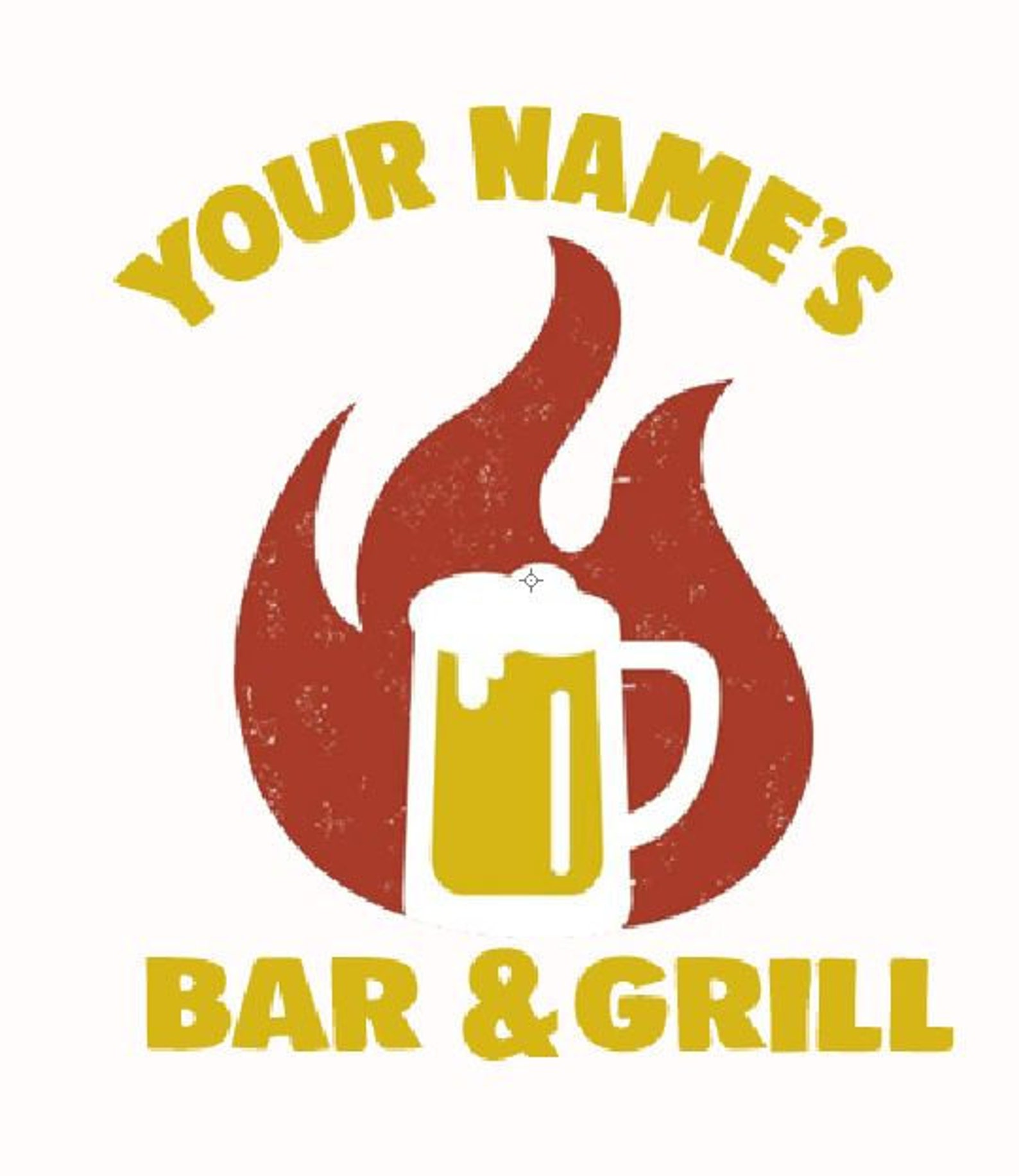 Personalized Bar and Grill Tshirt logo design Etsy
