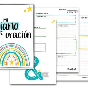 Diario de oración para niños - Diario de oración imprimible - Diario de oración infantil - PDF (digital)