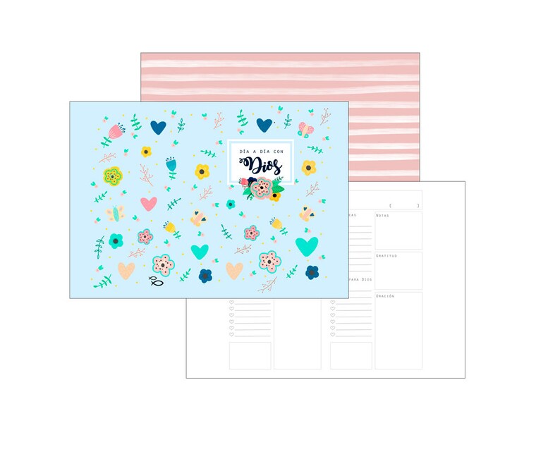 Digital Planner day by day with God Regular Size for Traveler's Notebook Midori image 1