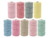 Just Artifacts Striped Bakers Twine 110yd 12Ply - Decorative Bakers Twine for DIY Crafts and Gift Wrapping