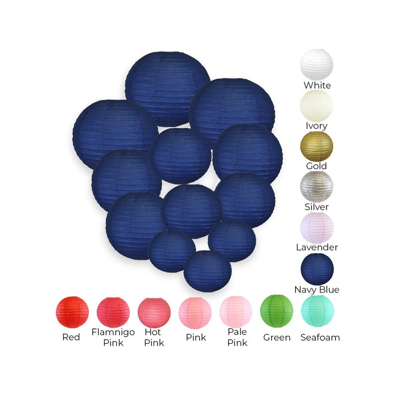 Color: Pinks Just Artifacts Decorative Round Chinese Paper Lanterns 12pcs Assorted Sizes /& Colors