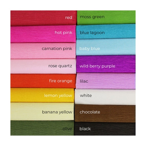 8ft Length/20in Width Just Artifacts Premium Crepe Paper Rolls Set of 3, Color: Chocolate 