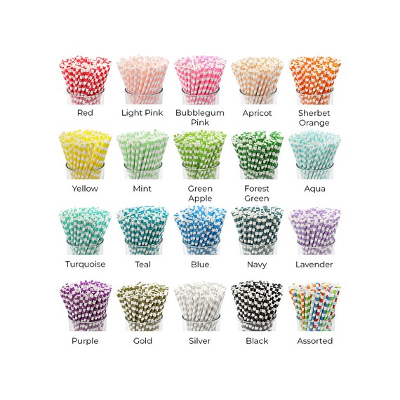 Just Artifacts Decorative Rugby Striped Paper Straws Party Etsy