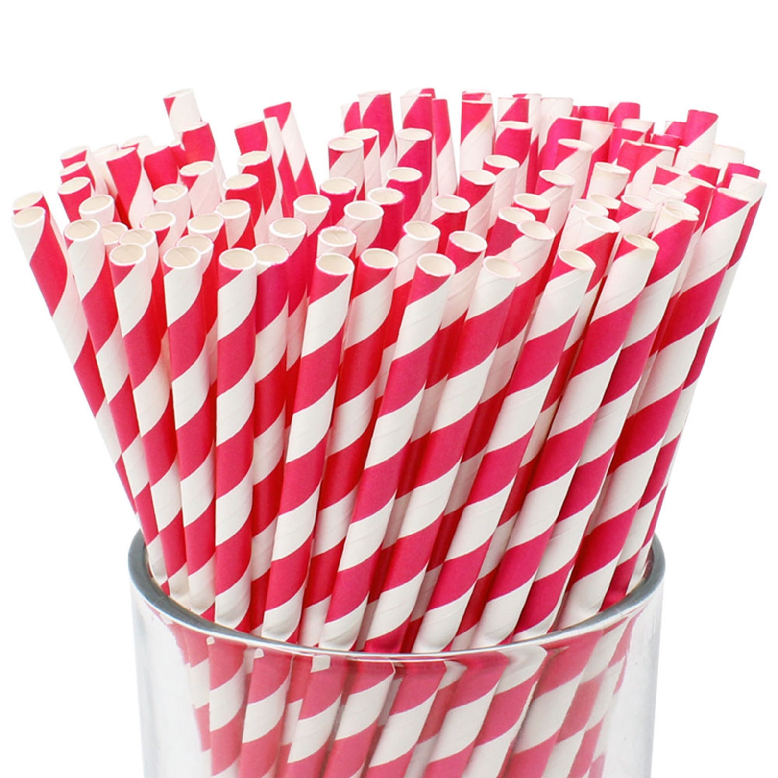 Just Artifacts Decorative Striped Paper Straws Party Paper Etsy