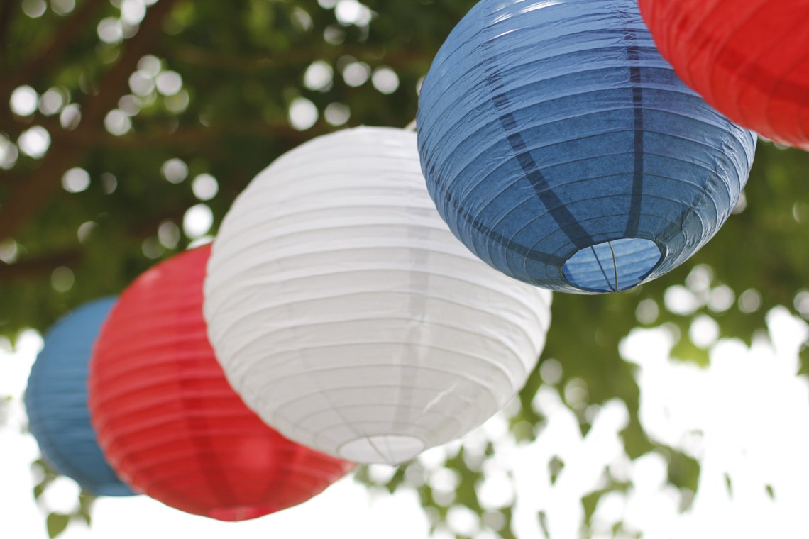 Just Artifacts Colored Paper Lanterns Choose Your Size and Etsy