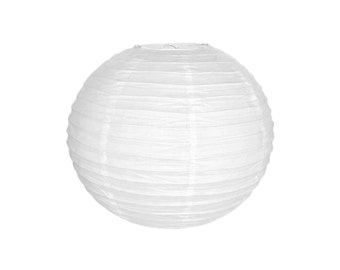 12" White Paper Lantern RPL120082 Just Artifacts Brand - Paper Lanterns for Weddings, Parties, & Home Decor