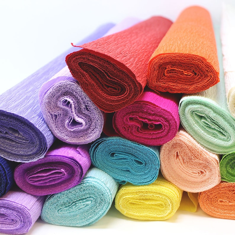 Just Artifacts Premium Crepe Paper Rolls Choose your Color Etsy