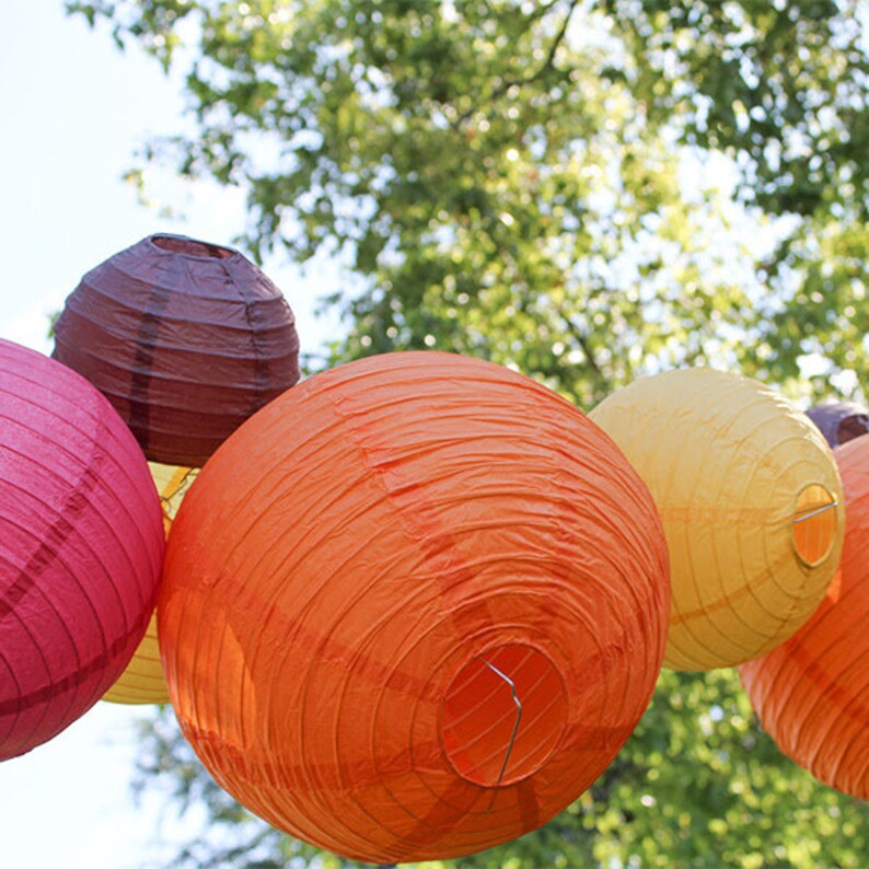 Just Artifacts Colored Paper Lanterns Choose Your Size and Etsy