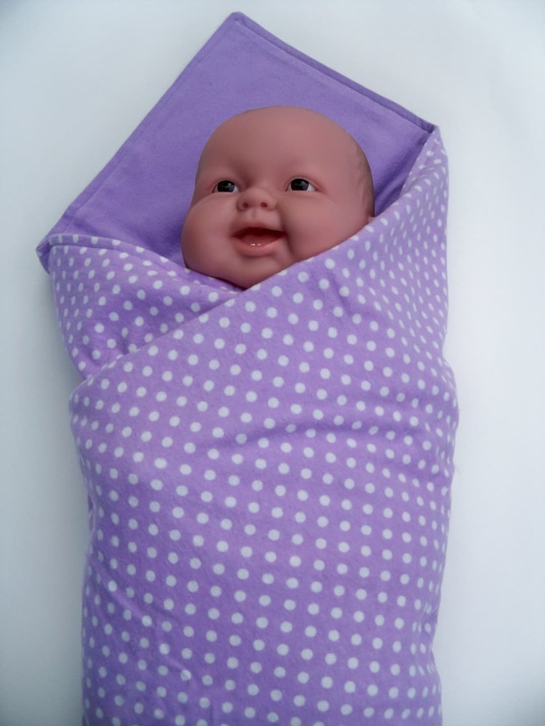 Large Purple Swaddel Receiving Blanket Baby Blanket Flannel Etsy