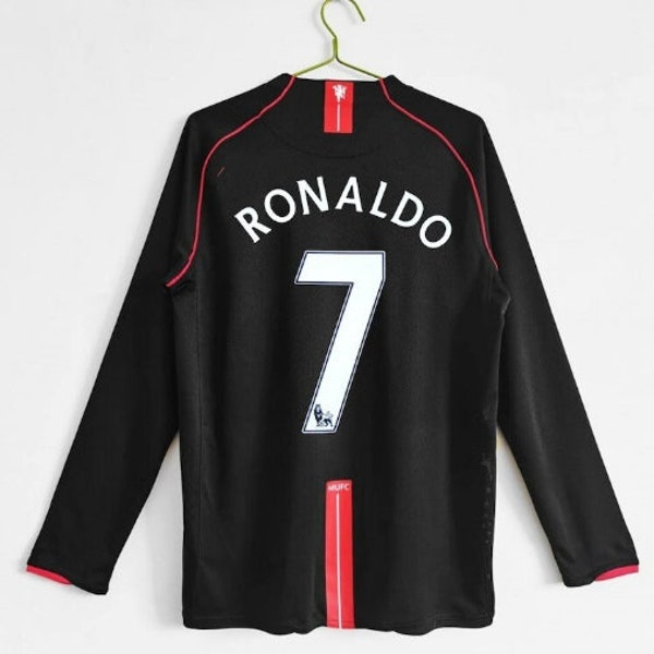 Manchester United Ronaldo Away Jersey 2007 - 2008 , Soccer Football Classic Jersey Retro