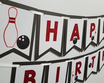 Bowling birthday banner, Bowling party, Bowling ball party decorations, bowling party, bowling pin decor