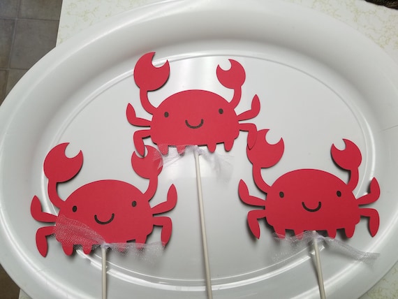 Crab Centerpiece Nautical Baby Shower Crab Party It's a | Etsy