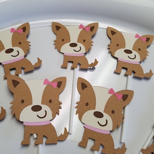 Puppy cupcake toppers, dog cupcake toppers, puppy party, puppy birthday