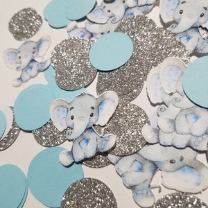 Elephant confetti, Elephant, elephant baby shower, elephant it&#39;s a girl, elephant decorations, girl elephant decorations, elephant party