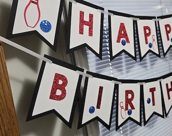 Bowling birthday banner, Bowling party, Bowling ball party decorations, bowling party, bowling pin decor
