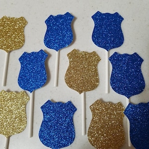 Police cupcake toppers, police decorations, police graduation, police retirement , police party