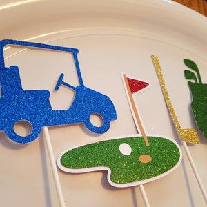 golf cupcake toppers, golf birthday party , golf party decorations, golf table decor, golf,