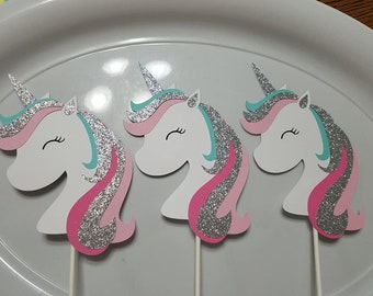 Unicorn centerpiece, Unicorn birthday banner, Unicorn pary decorations, Unicorn party