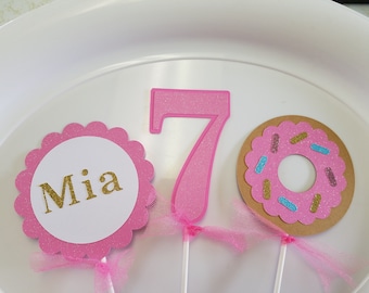 Donut centerpiece, donut party, sprinkle party, sprinkle banner, donut birthday, donut decorations