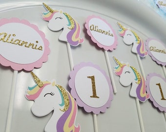 Unicorn cupcake toppers/ Unicorn Birthday/ Unicorn party decorations, Unicorn party, Unicorn Birthday