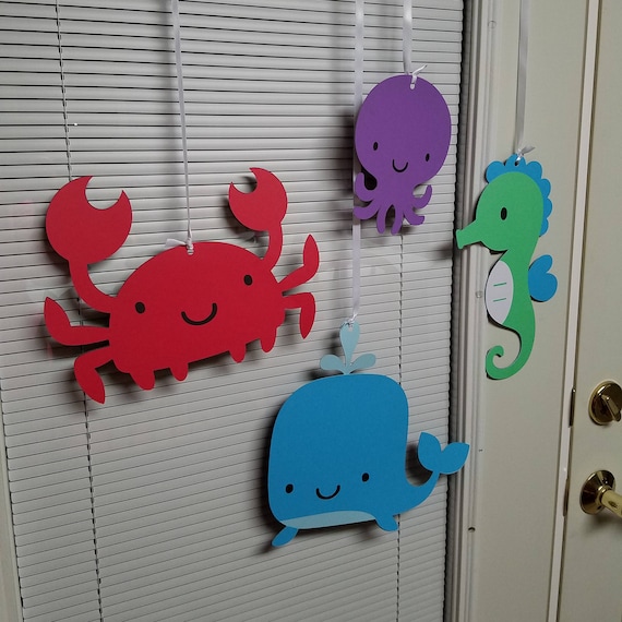 Under The Sea Ceiling Hangers Under The Sea Birthday Party Etsy