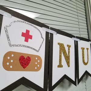 Nurse banner, nurse graduation banner, nurse party decorations, nurse graduation party, nurse party, nurse table scatter