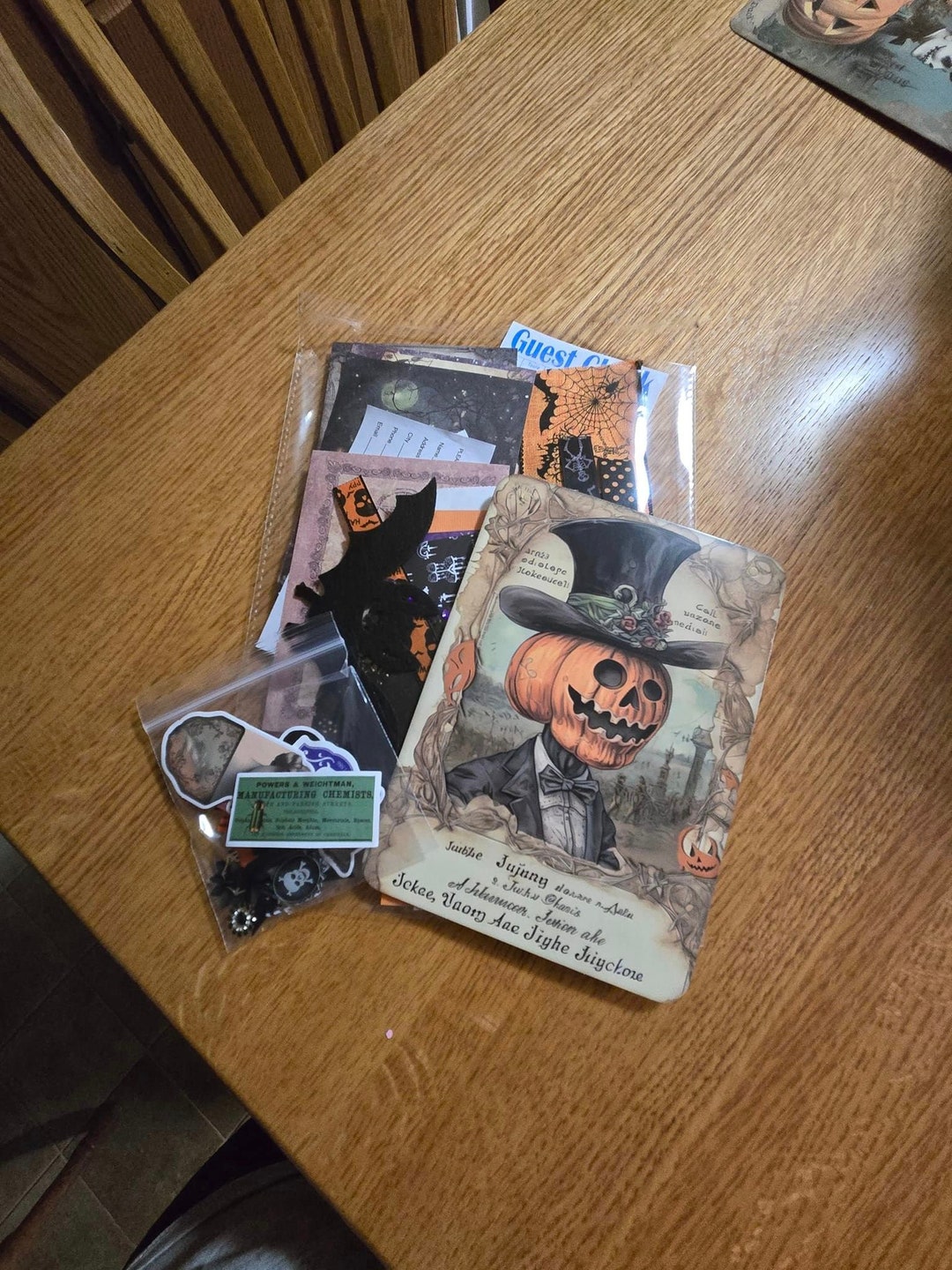 Halloween Junk Journal Kit, Halloween Journal Kit, Halloween ...