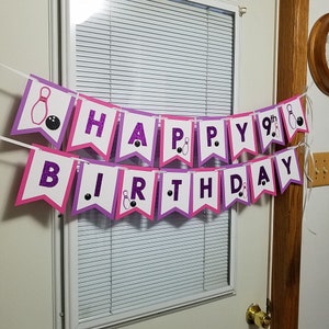 Bowling birthday banner, Bowling party, Bowling ball party decorations, bowling party, bowling pin decor