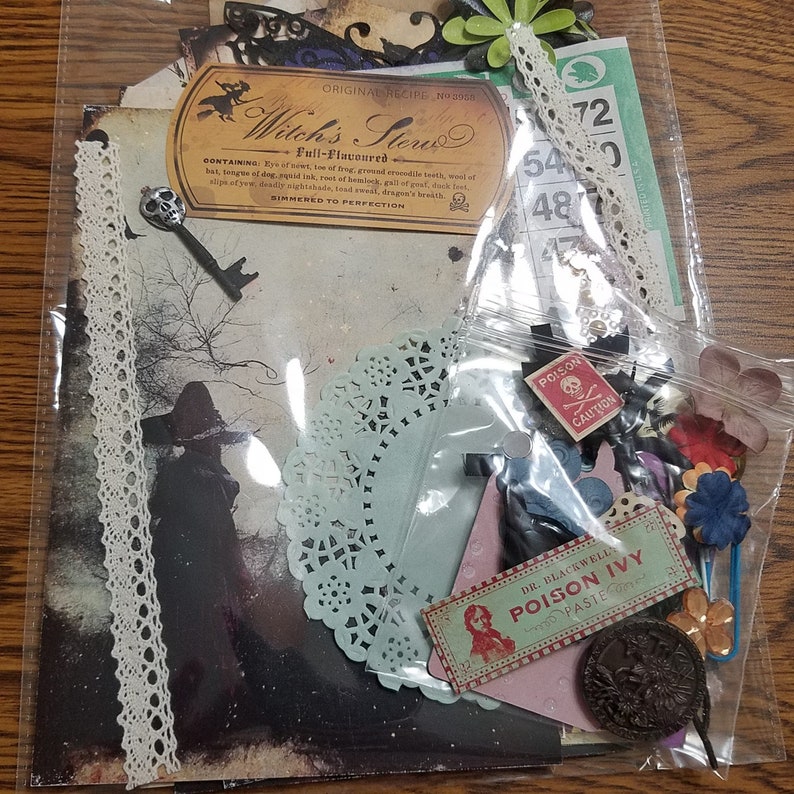 Witch Junk Journal Kit, Mystery Junk Journal Kit, Junk Journal ...