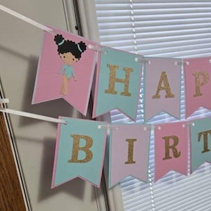 Gymnastics Banner, Gymnastics Birthday, Tumbling Party Decor, Gymnastics decoration