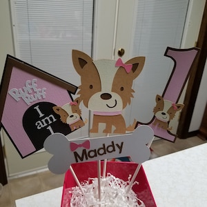 Puppy centerpiece, puppy birthday party, puppy birthday, puppy party package, puppy party decorations, dog centerpiece, dog party