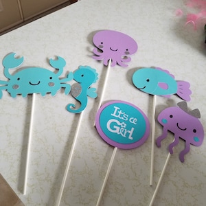 Under the sea Its a girl centerpiece, under the sea baby shower, under the sea centerpiece, under the sea centerpiece, under the sea party