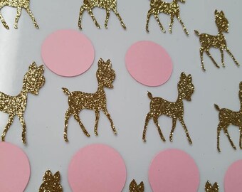 Deer confetti, gender reveal confetti, buck and doe confetti, jumbo confetti, confetti, deer confetti, table scatter