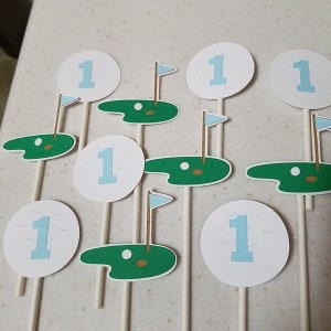 golf cupcake toppers, golf birthday party , golf party decorations, golf table decor, golf,