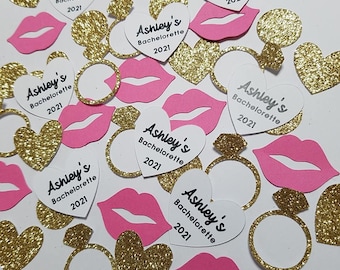 Bachelorette confetti, Bachelorette party, Bridal shower, Bachelorette, personalized confetti, name confetti