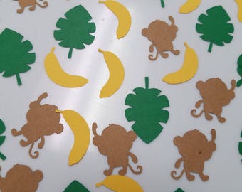 Safari confetti, monkey confetti, safari birthday, safari decorations, confetti, jumbo confetti table scatter