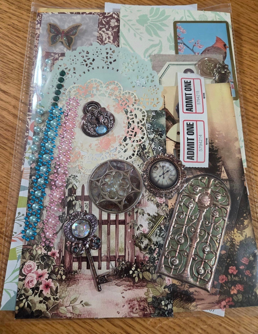 The Secret Cottage Junk Journal Kit, 50 Plus Items, Cottage Garden ...