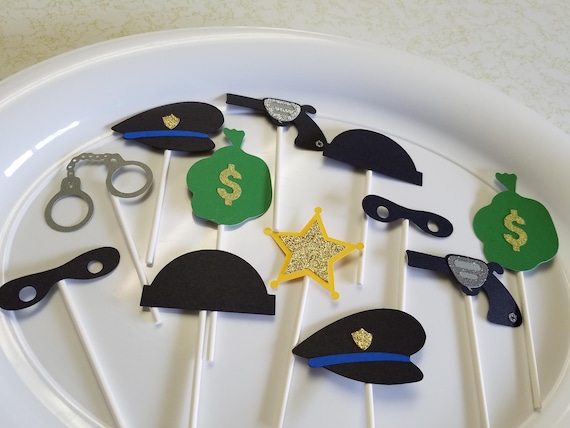 Cops And Robbers Cupcake Toppers Police Cupcake Topper Etsy Cops And Robbers Cupcake Toppers Police Cupcake Topper Etsy
